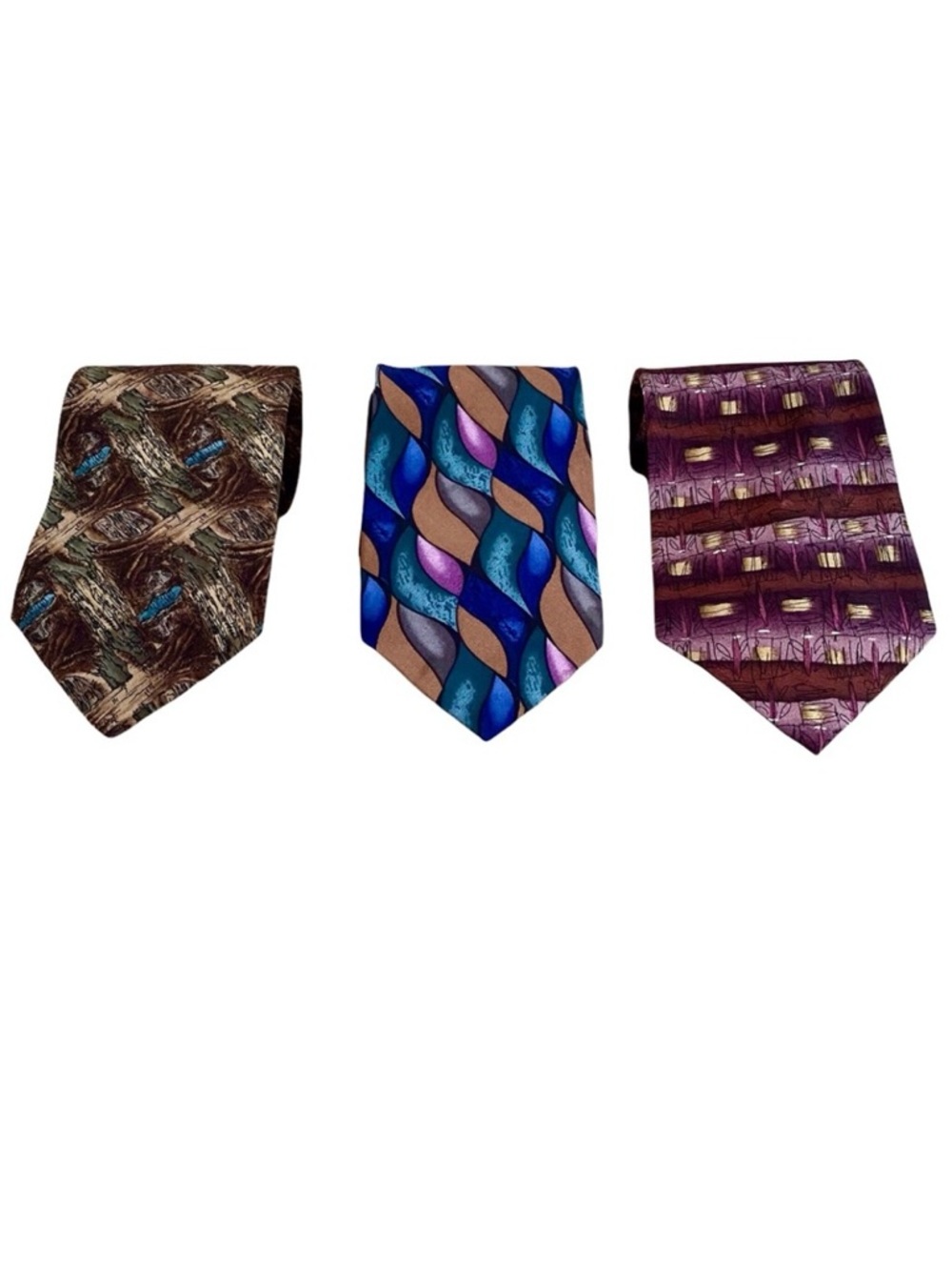 Jerry Garcia Silk Tie Collection, Lot of 3